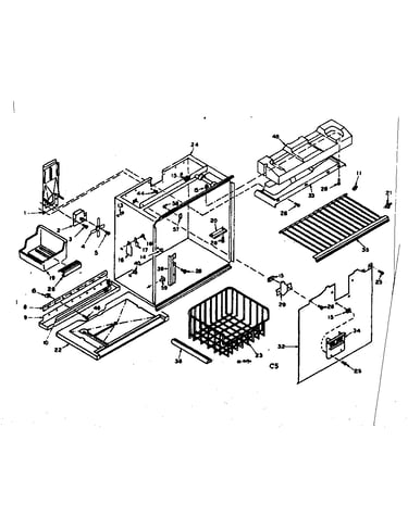 Freezer section parts