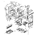Kenmore 1066677642 cabinet parts diagram