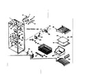 Kenmore 1066679361 freezer section parts diagram