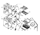 Kenmore 1066679860 freezer section parts diagram