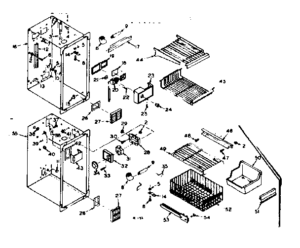 Freezer section parts