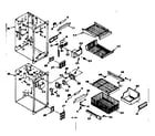 Kenmore 1066679861 freezer section parts diagram