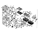 Kenmore 1066680820 freezer section parts diagram