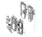 Kenmore 1066680820 door parts diagram