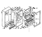Kenmore 1066681100 cabinet parts diagram