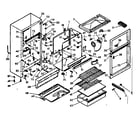 Kenmore 1066682320 cabinet parts diagram