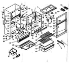 Kenmore 1066683400 cabinet parts diagram
