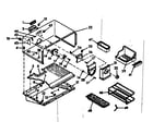 Kenmore 1066684410 freezer section parts diagram