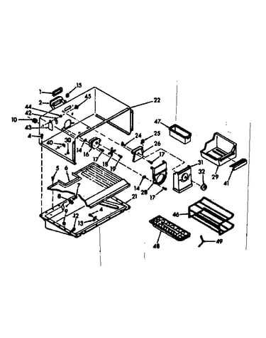 Freezer section parts