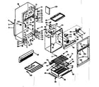 Kenmore 1066684300 cabinet parts diagram