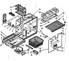 Kenmore 1066685240 freezer section parts diagram