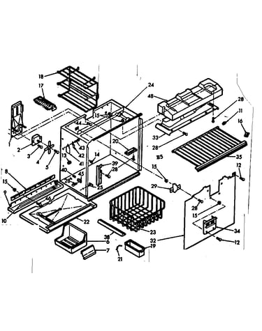 Freezer section parts