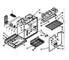Kenmore 1066685300 freezer section parts diagram