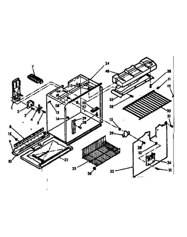 Freezer section parts