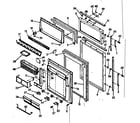 Kenmore 1066686600 door parts diagram