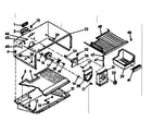 Kenmore 1066686620 freezer section parts diagram