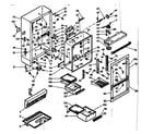 Kenmore 1066687410 cabinet parts diagram