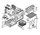 Kenmore 1066687450 freezer section parts diagram