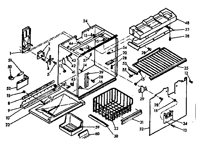 Freezer section parts