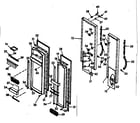 Kenmore 1066689600 door parts diagram