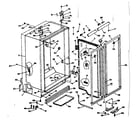 Kenmore 2536679200 cabinet liner & divider parts diagram