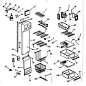 Kenmore 2536679240 shelving, supports & air handling parts diagram
