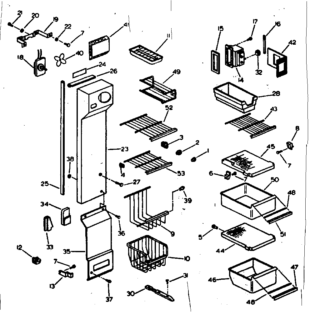 Shelving, supports & air handling parts