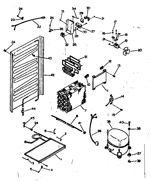 Unit & automatic defrost parts