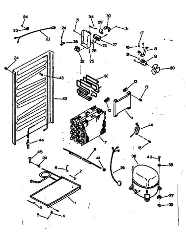 Unit & automatic defrost parts