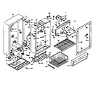 Kenmore 106627152 cabinet parts diagram