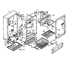 Kenmore 106627242 cabinet parts diagram