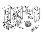 Kenmore 106627272 cabinet parts diagram