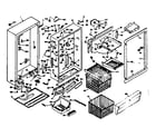 Kenmore 106627484 cabinet parts diagram