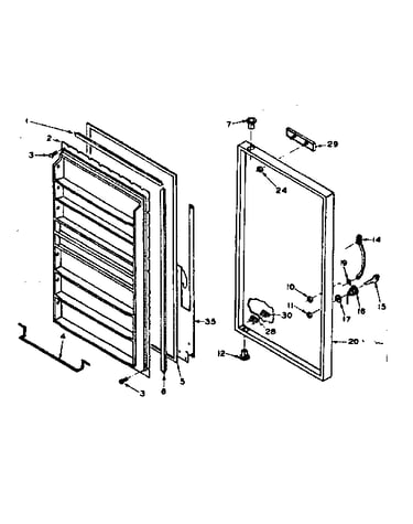 Freezer door