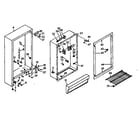 Kenmore 106628210 cabinet parts diagram