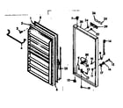 Kenmore 106628620 door parts diagram