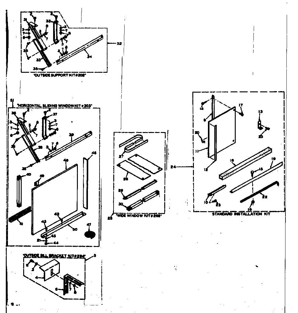 Accessory kit parts