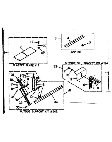 Accessory kit parts