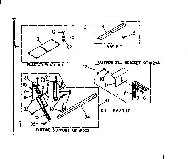 Accessory kit parts