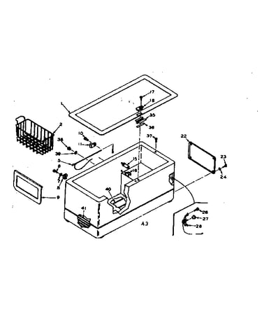 Freezer cabinet parts
