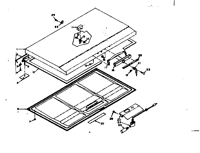 Freezer door parts