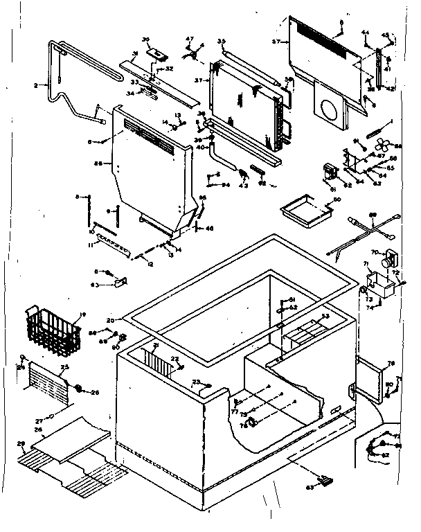 Freezer cabinet parts