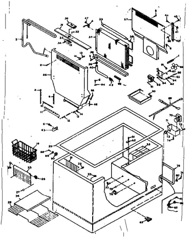 Freezer cabinet parts