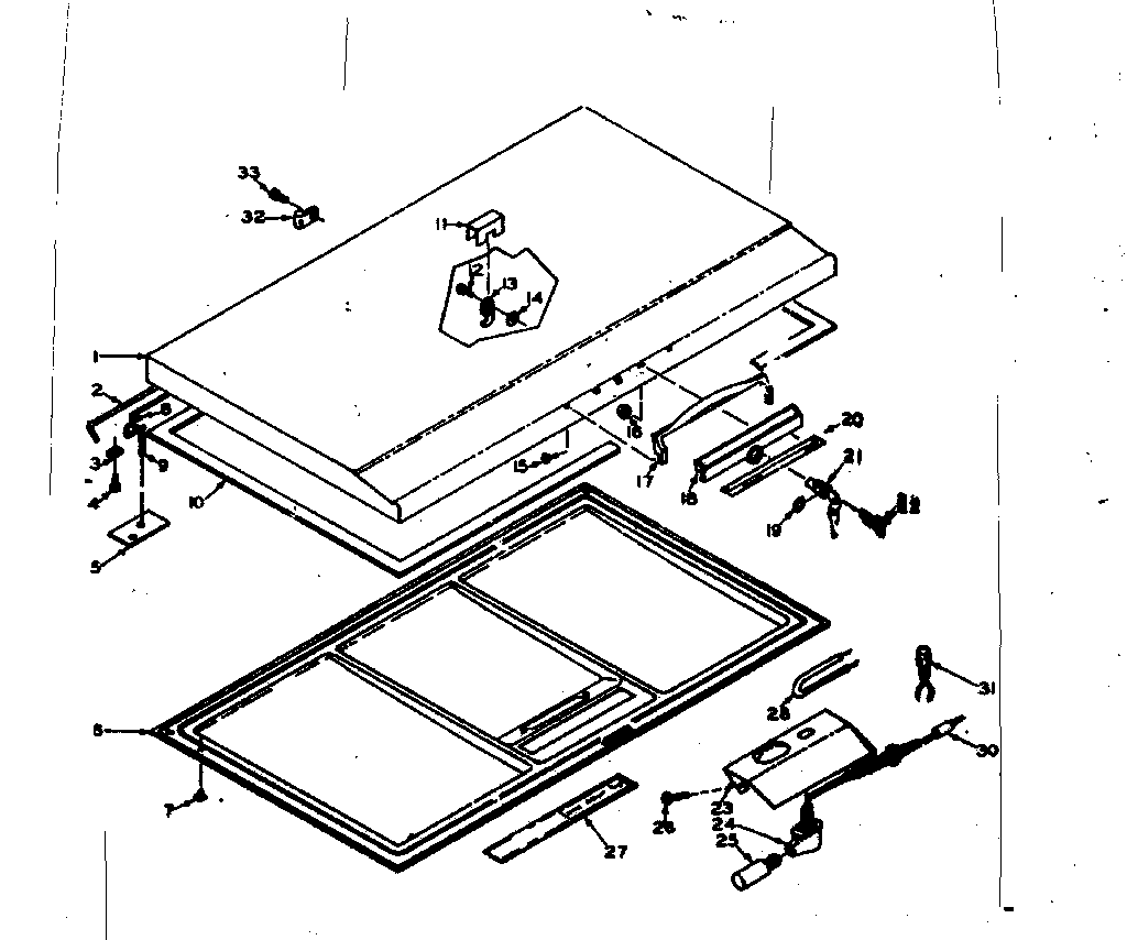 Freezer door parts