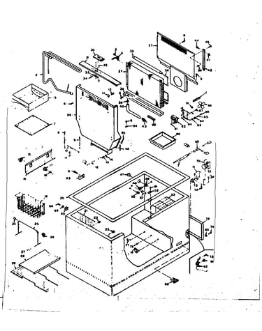 Freezer cabinet parts