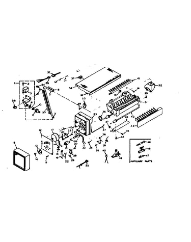 Freezer icemaker parts