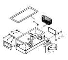 Kenmore 198618130 freezer cabinet parts diagram