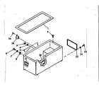 Kenmore 198618200 freezer cabinet parts diagram