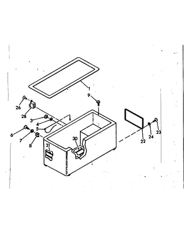 Freezer cabinet parts