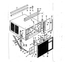 Kenmore 25366540 cabinet & front parts diagram